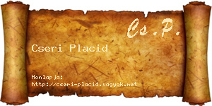 Cseri Placid névjegykártya
